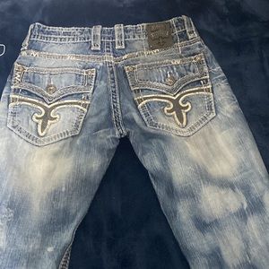 Mens rock revival jeans